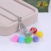 Necklace diffuser of perfume or essential oil "drop of water"