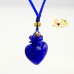 Collier diffuseur de parfum ou d’huile essentielle «Coeur» flacon en verre de Murano 