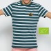 T-shirt Bio marinière, manches courtes pour enfant, unisexe 