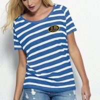 Woman's Organic Sailor T-Shirt, Short Sleeve 