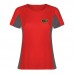 T-shirt bicolore respirant, manches courtes pour femme