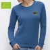 Sweat Bio d’haute qualité, dense, bicolore, manches longues pour femme